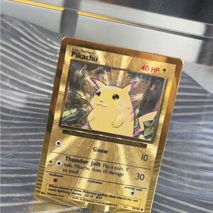 Pokémon Pikachu Metal Collectors Edition Foil Basic Card - Pokémon TCG